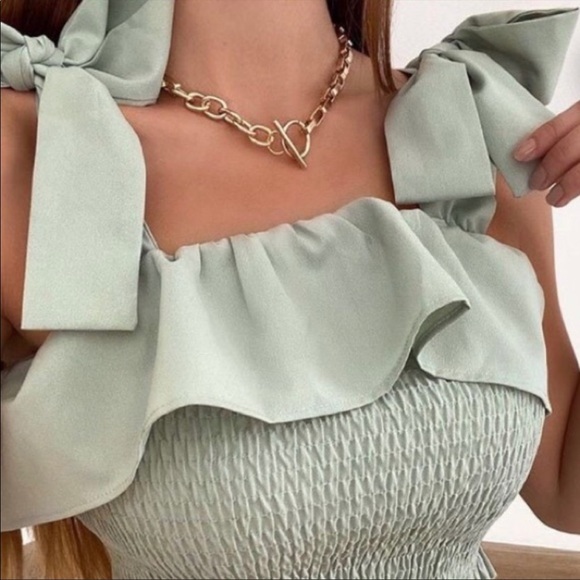 NEW 18K YELLOW GOLD CHUNKY CHAIN NECKLACE, NICE NECKLACE, CUTE NECKLACE - Picture 2 of 7